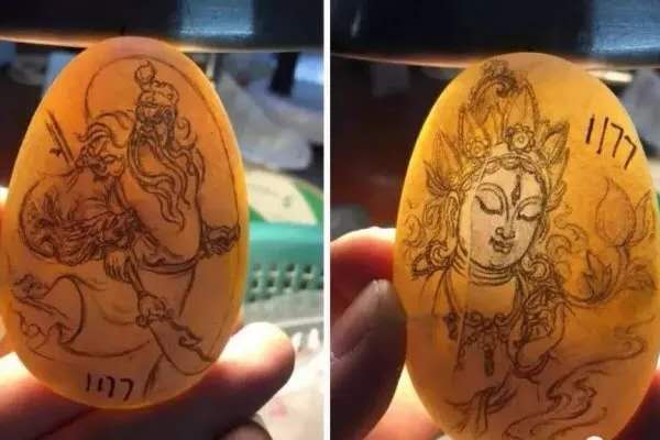 梧越玉雕大师黄翡翡翠观音精雕翡翠A货